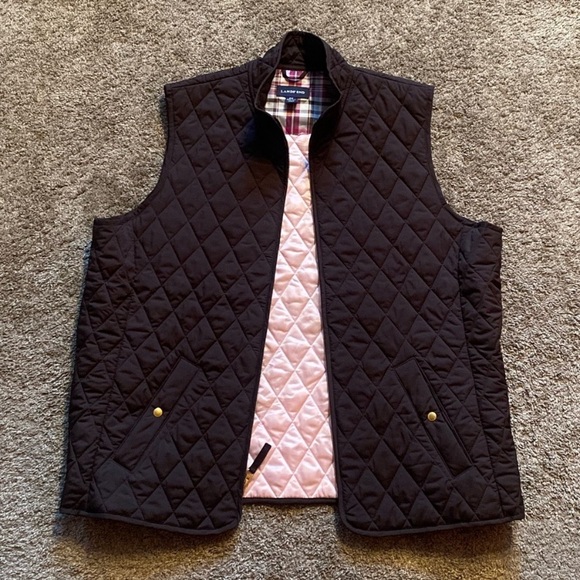 Lands' End Jackets & Blazers - Lands End Women’s Brown Quilted Vest 2x